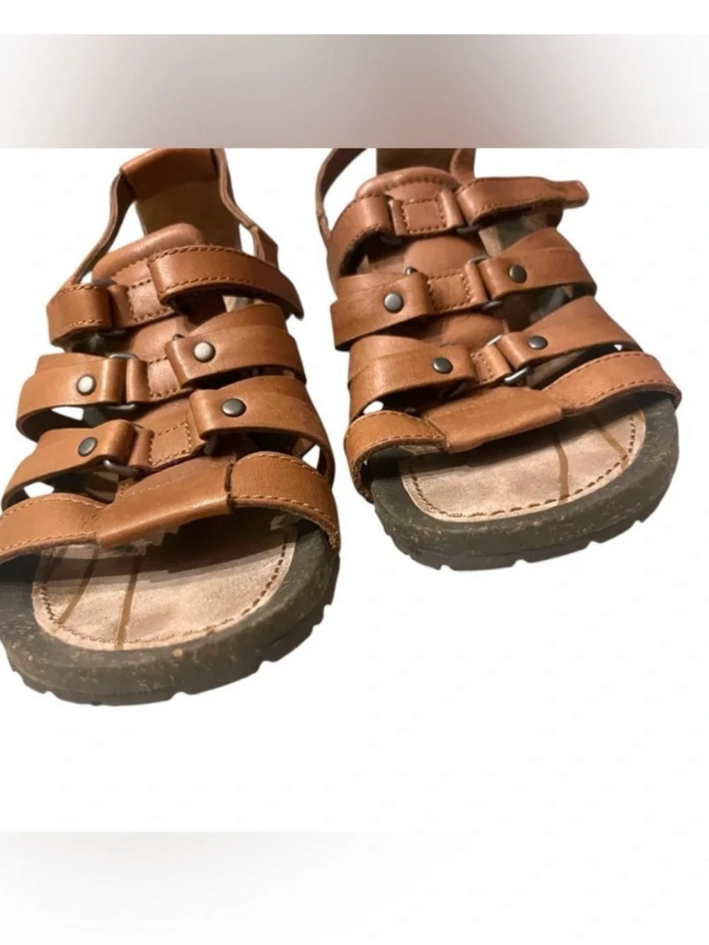 Teva Cabrillo Gladiator Wedge Sandals Women’s 7 Brown Leather - Picture 3 of 7